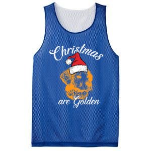 Santa Labrador Retriever Christmas Are Golden Xmas Gift Mesh Reversible Basketball Jersey Tank