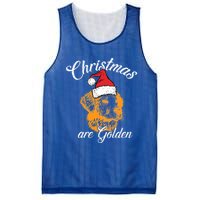 Santa Labrador Retriever Christmas Are Golden Xmas Gift Mesh Reversible Basketball Jersey Tank