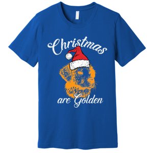 Santa Labrador Retriever Christmas Are Golden Xmas Gift Premium T-Shirt