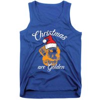 Santa Labrador Retriever Christmas Are Golden Xmas Gift Tank Top