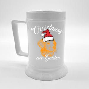 Santa Labrador Retriever Christmas Are Golden Xmas Gift Beer Stein