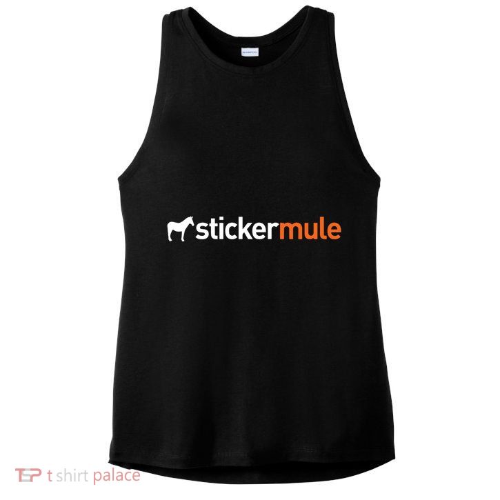 Stickermule Logo Ladies PosiCharge Tri-Blend Wicking Tank