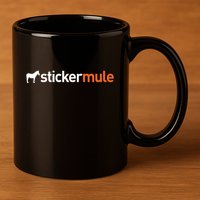 Stickermule Logo 11oz C Handle Ceramic Mug