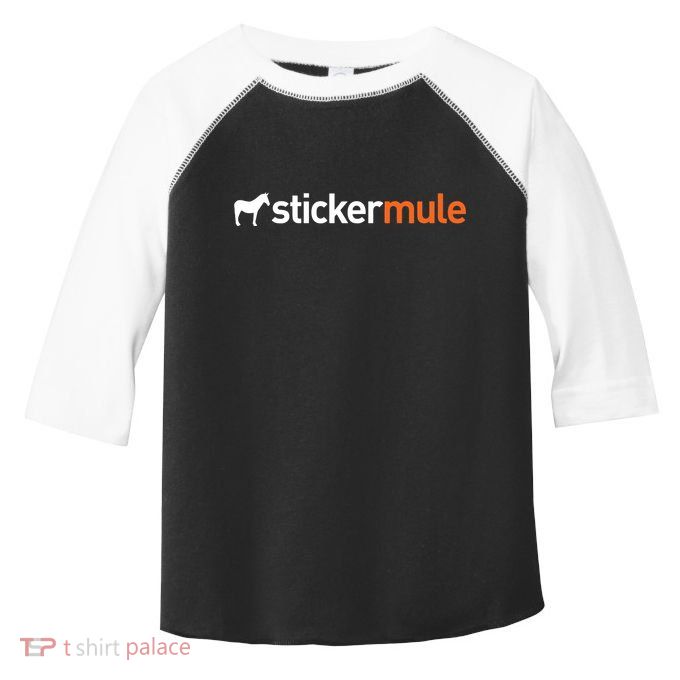 Stickermule Logo Toddler Fine Jersey T-Shirt