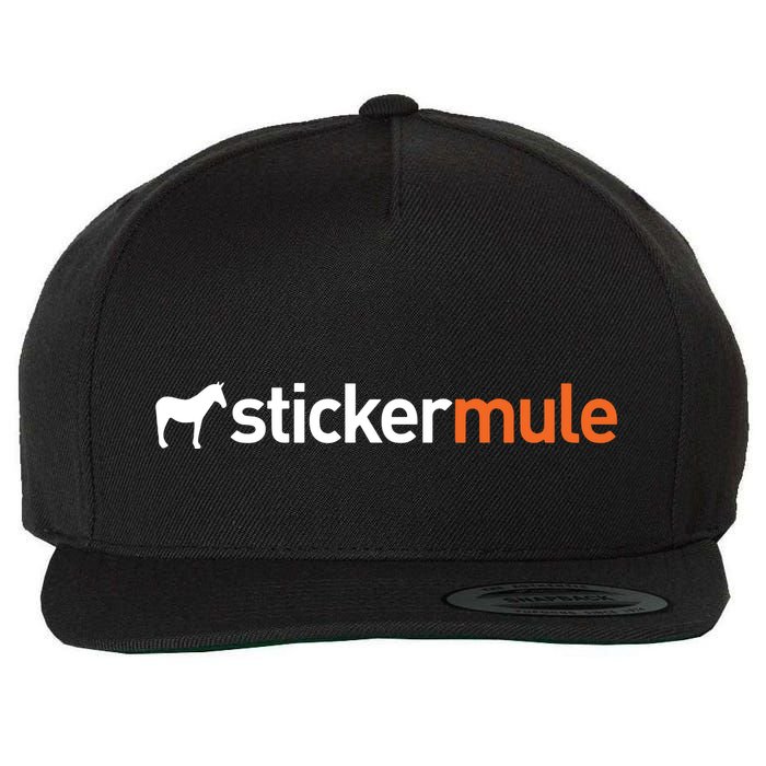 Stickermule Logo Wool Snapback Cap