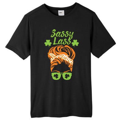 Sassy Lass St Patricks Day Gift Tall Fusion ChromaSoft Performance T-Shirt