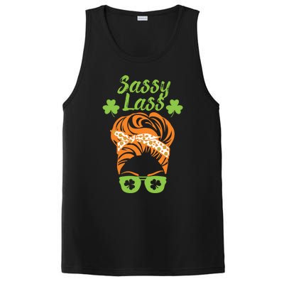 Sassy Lass St Patricks Day Gift PosiCharge Competitor Tank