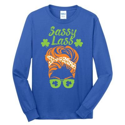 Sassy Lass St Patricks Day Gift Tall Long Sleeve T-Shirt