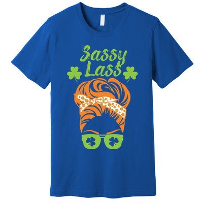 Sassy Lass St Patricks Day Gift Premium T-Shirt