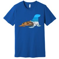 Sea Lion Seal Lovers Silhouette Earth Day And Ocean Week Gift Premium T-Shirt