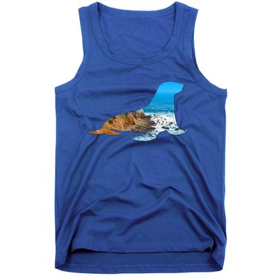 Sea Lion Seal Lovers Silhouette Earth Day And Ocean Week Gift Tank Top