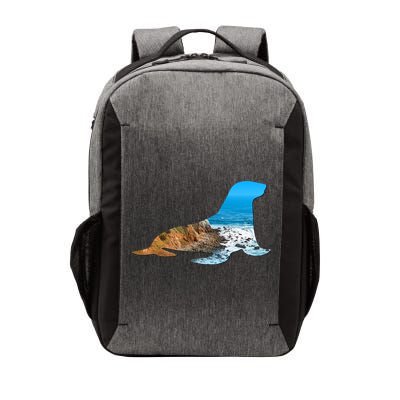Sea Lion Seal Lovers Silhouette Earth Day And Ocean Week Gift Vector Backpack