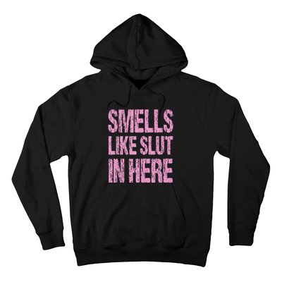 Smells Like Slut In Here Funny Sexy Offensive Adult Humor Hoodie