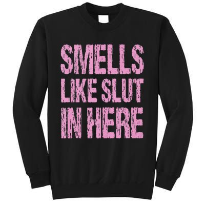 Smells Like Slut In Here Funny Sexy Offensive Adult Humor Sweatshirt