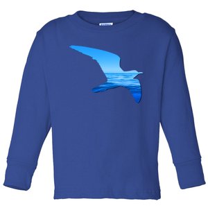 Seagull Lovers Silhouette Earth Day And Ocean Week Gift Toddler Long Sleeve Shirt