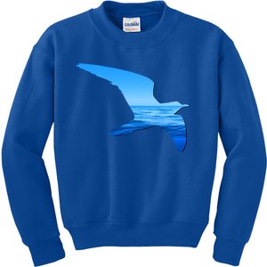 Seagull Lovers Silhouette Earth Day And Ocean Week Gift Kids Sweatshirt