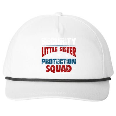 Security Little Sister Protection Squad Snapback Five-Panel Rope Hat