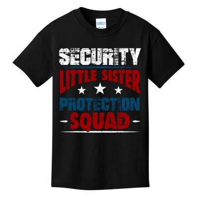 Security Little Sister Protection Squad Kids T-Shirt