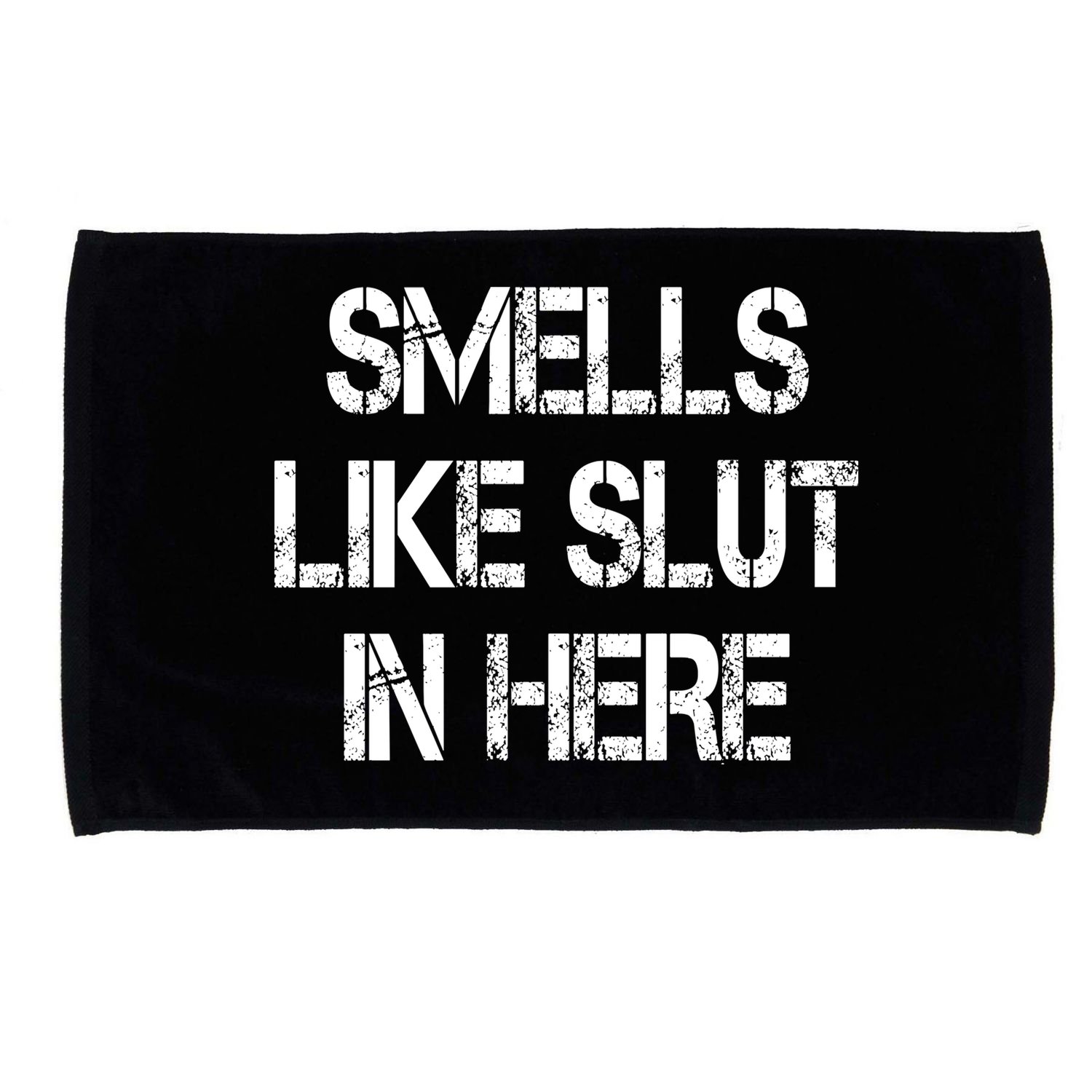 Smells Like Slut In Here Shirt Offensive Funny Humor Vintage Microfiber Hand Towel