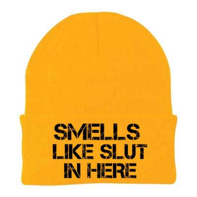 Smells Like Slut In Here Funny Knit Cap Winter Beanie