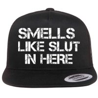 Smells Like Slut In Here Funny Flatbill Hat