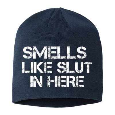 Smells Like Slut In Here Funny Sustainable Beanie