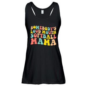 SomebodyS Loudmouth Softball Mama Funny Mom MotherS Day Ladies Essential Flowy Tank