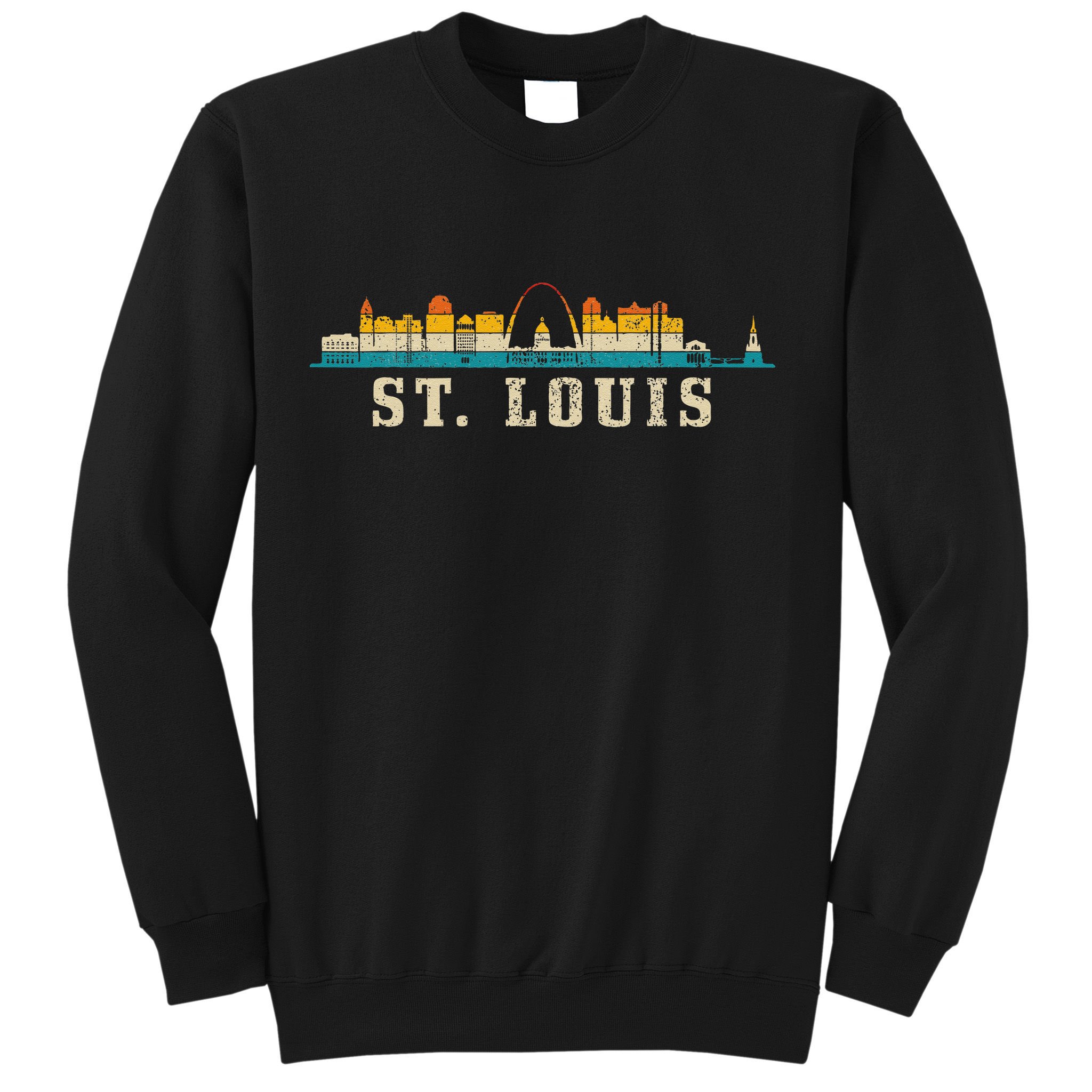 St. Louis Skyline Missouri Vintage Pride Retro Sweatshirt