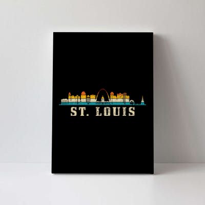 St. Louis Skyline Missouri Vintage Pride Retro Canvas