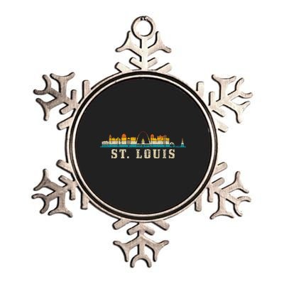 St. Louis Skyline Missouri Vintage Pride Retro Metallic Star Ornament