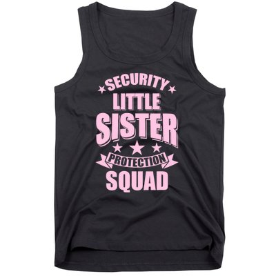 Security Little Sister Protection Squad Tank Top