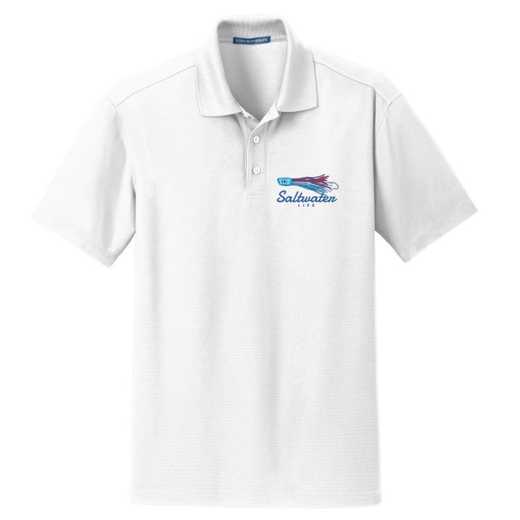 Saltwater Life Saltwater Fishing Lure Dry Zone Grid Polo