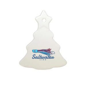 Saltwater Life Saltwater Fishing Lure Ceramic Tree Ornament