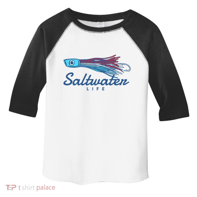 Saltwater Life Saltwater Fishing Lure Toddler Fine Jersey T-Shirt