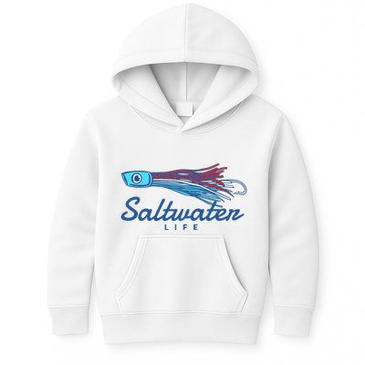 Saltwater Life Saltwater Fishing Lure Kids Hoodie