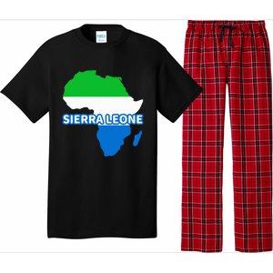 Sierra Leone Sierra Leonean Pride Flag Map Africa Pajama Set