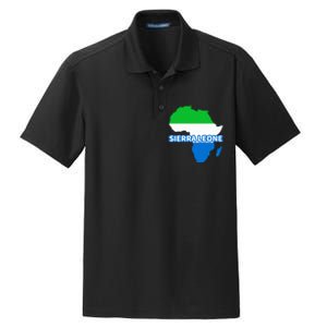 Sierra Leone Sierra Leonean Pride Flag Map Africa Dry Zone Grid Polo