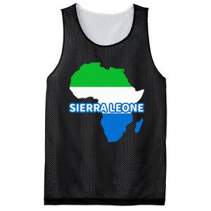 Sierra Leone Sierra Leonean Pride Flag Map Africa Mesh Reversible Basketball Jersey Tank