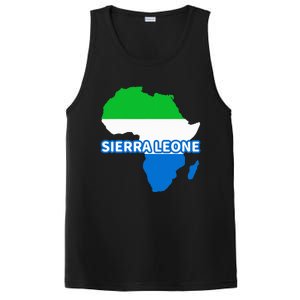 Sierra Leone Sierra Leonean Pride Flag Map Africa PosiCharge Competitor Tank