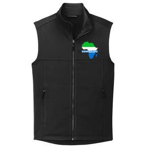 Sierra Leone Sierra Leonean Pride Flag Map Africa Collective Smooth Fleece Vest