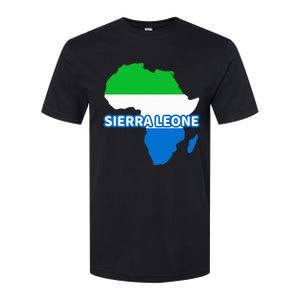 Sierra Leone Sierra Leonean Pride Flag Map Africa Softstyle CVC T-Shirt