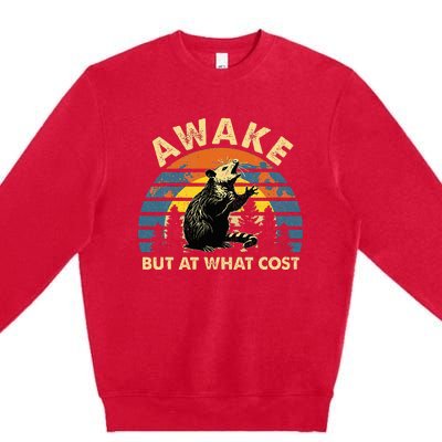 Spoonie Life Sleep Possum Awake But At What Cost Premium Crewneck Sweatshirt