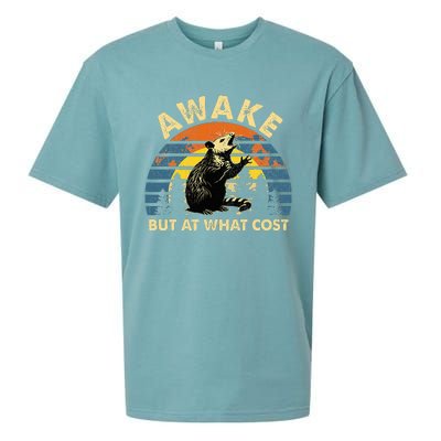 Spoonie Life Sleep Possum Awake But At What Cost Sueded Cloud Jersey T-Shirt