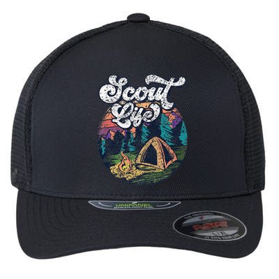 Scout Life Scouting Scouts Outdoor Hiking Flexfit Unipanel Trucker Cap