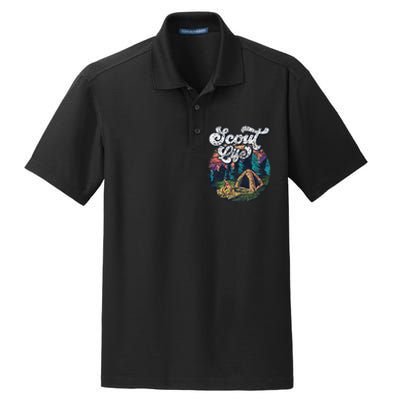 Scout Life Scouting Scouts Outdoor Hiking Dry Zone Grid Polo