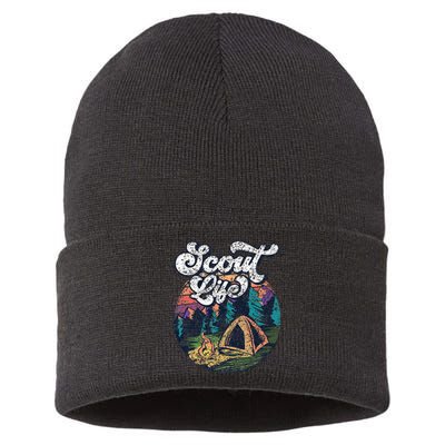 Scout Life Scouting Scouts Outdoor Hiking Sustainable Knit Beanie