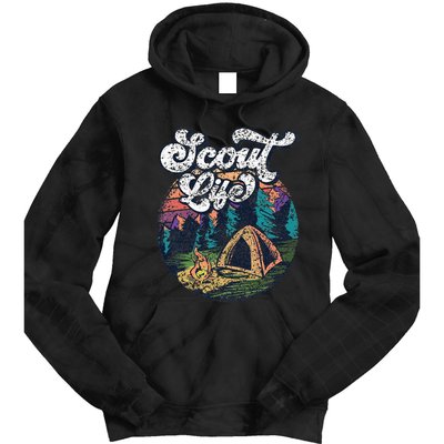 Scout Life Scouting Scouts Outdoor Hiking Tie Dye Hoodie