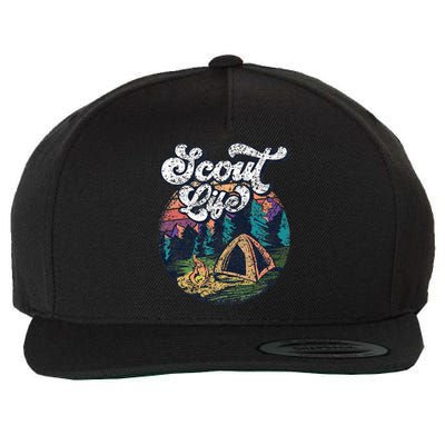 Scout Life Scouting Scouts Outdoor Hiking Wool Snapback Cap