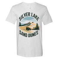 Silver Lake Sand Dunes Michiganall Terrain Vehicles V-Neck T-Shirt