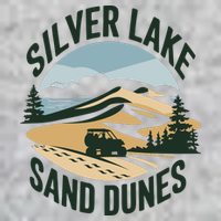 Silver Lake Sand Dunes Michiganall Terrain Vehicles V-Neck T-Shirt